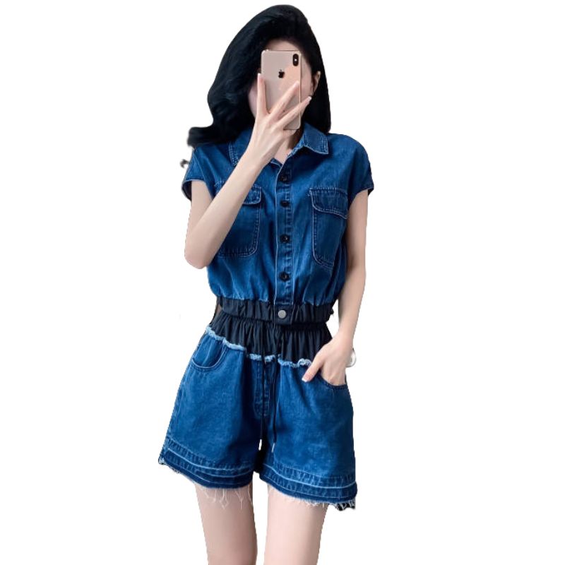 2025 Summer New Denim Set - Short-sleeved Two-piece Set, Casual Summer Denim Set