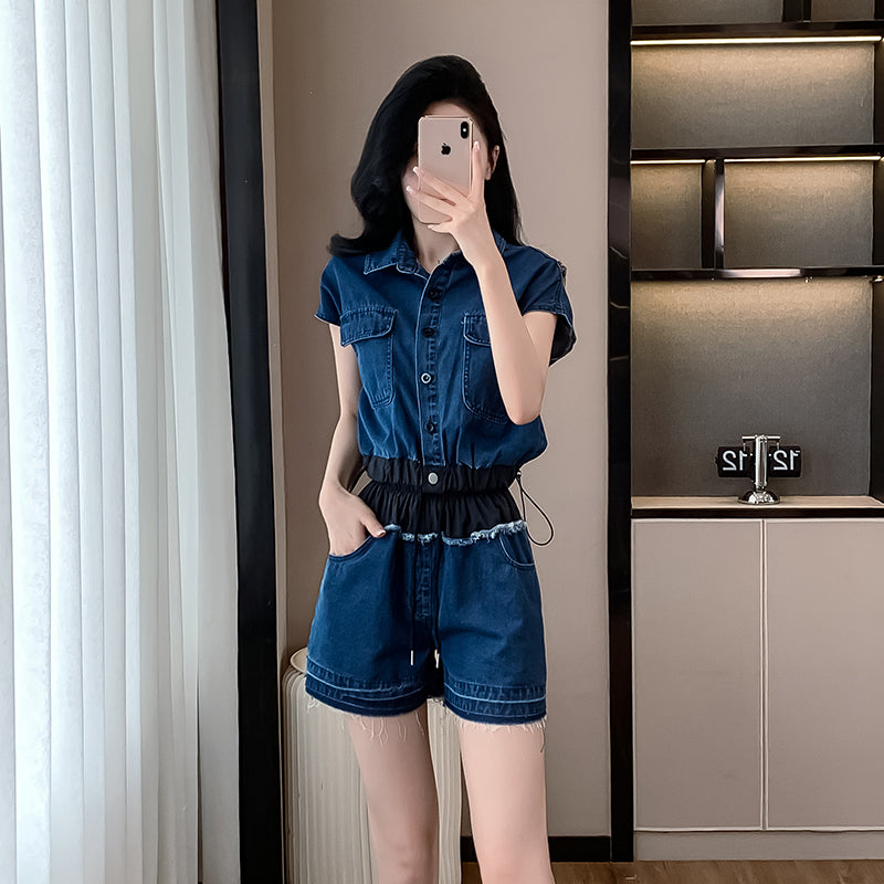 2025 Summer New Denim Set - Short-sleeved Two-piece Set, Casual Summer Denim Set