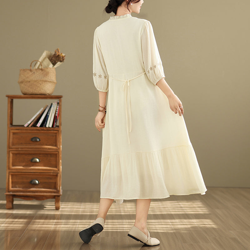 Beach vacation style casual dress for summer