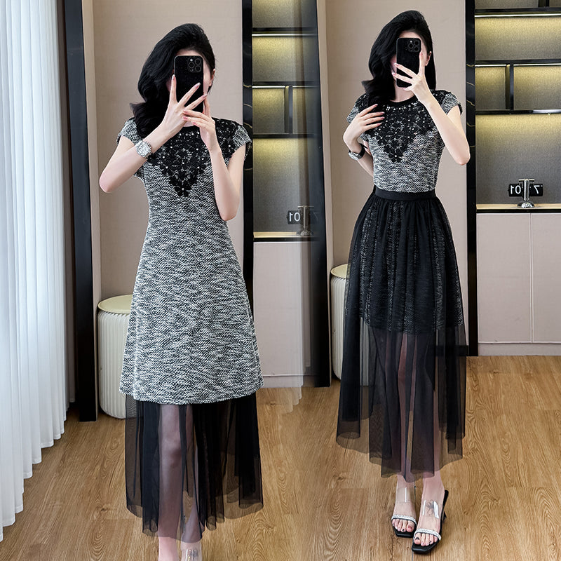 2025 New Xiaoxiang Feng Shui Diamond Dress+Half Skirt