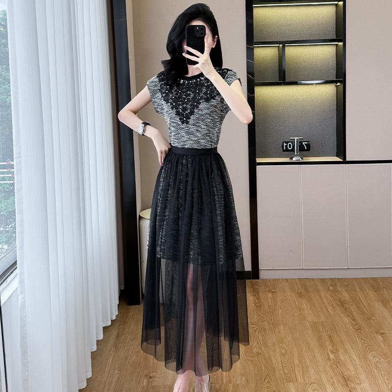 2025 New Xiaoxiang Feng Shui Diamond Dress+Half Skirt